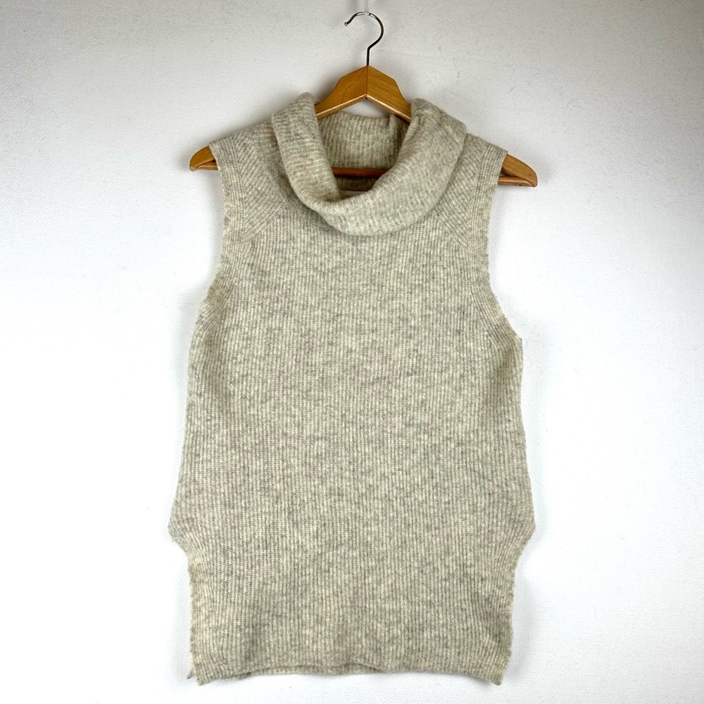 Community Sleeveless Turtleneck Wool Blend Sweater